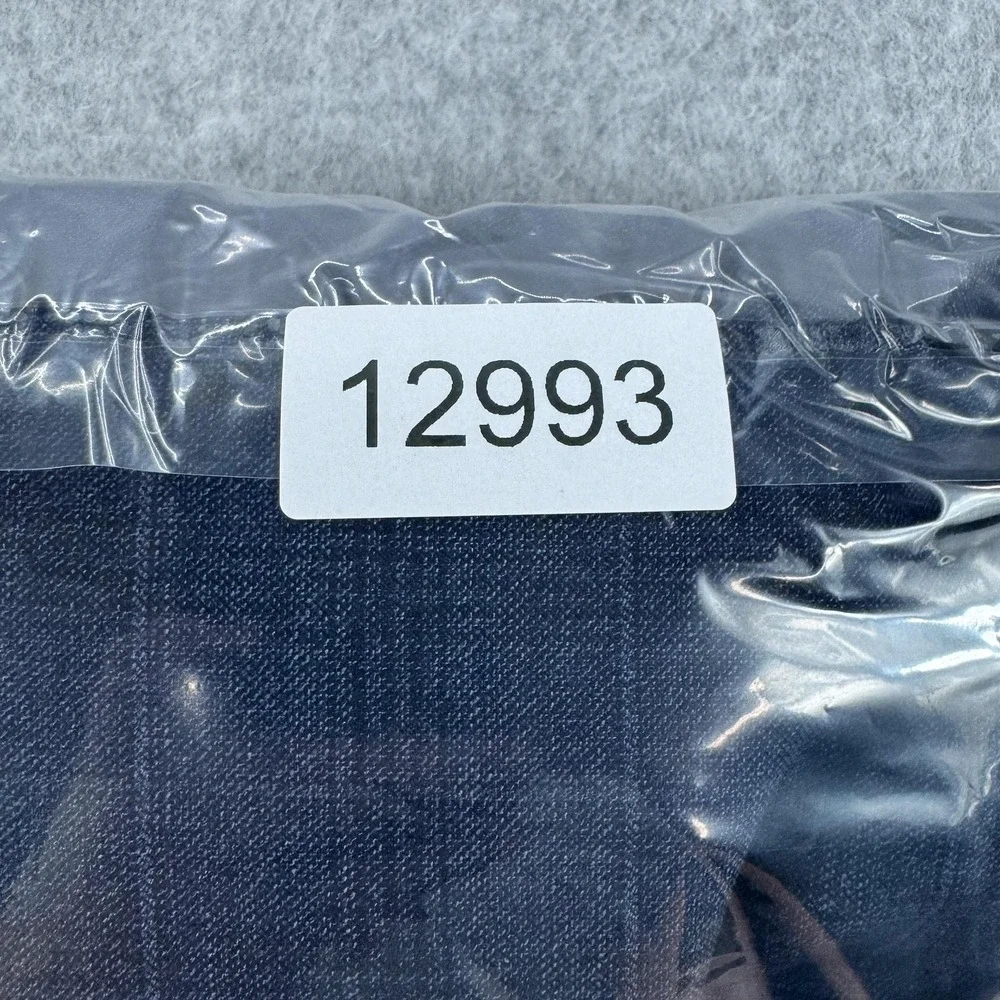 Hart Schaffner Marx Dress Pants Mens 48x31 Blue Plaid Wool Stretch Classic‎